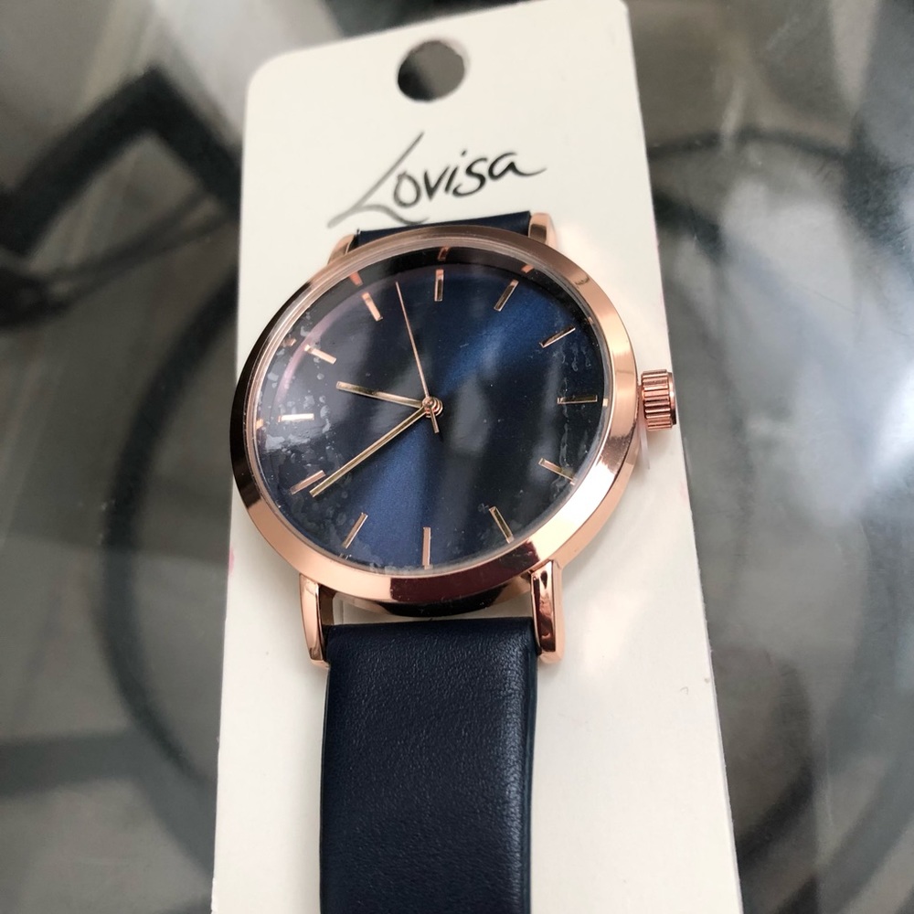 FASHION BLACK ROSE GOLD WATCH - Picture 3 of 5